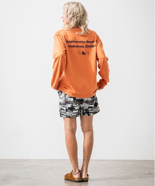 OFFSHORE(オフショア)の「SHAPING L/S TEE(Tシャツ/カットソー・メンズ・オレンジ/ホワイト・XL/L/M/S)」の14枚目の写真