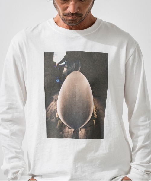 OFFSHORE(オフショア)の「SHAPING L/S TEE(Tシャツ/カットソー・メンズ・オレンジ/ホワイト・XL/L/M/S)」の15枚目の写真