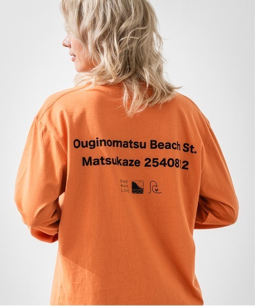 OFFSHORE(オフショア)の「SHAPING L/S TEE(Tシャツ/カットソー・メンズ・オレンジ/ホワイト・XL/L/M/S)」の18枚目の写真