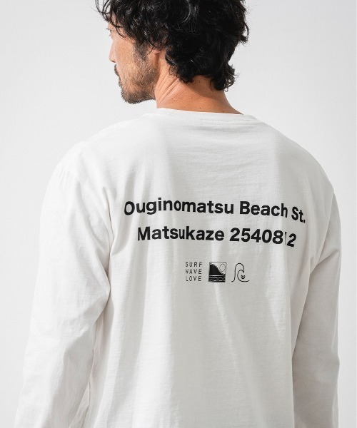 OFFSHORE(オフショア)の「SHAPING L/S TEE(Tシャツ/カットソー・メンズ・オレンジ/ホワイト・XL/L/M/S)」の16枚目の写真