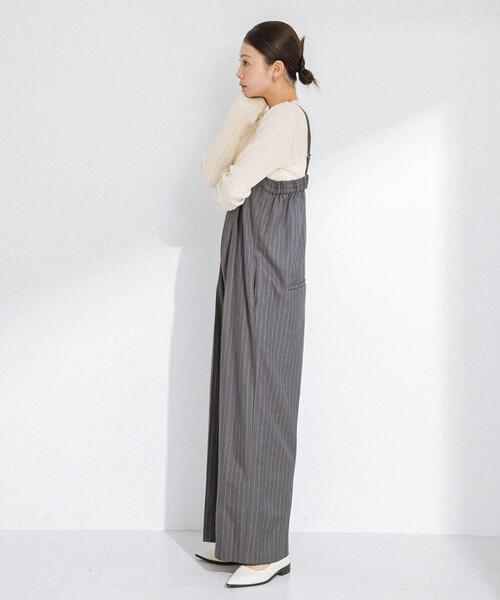 URBAN RESEARCH Sonny Label（アーバンリサーチサニーレーベル）の「レース柄編みクルーネックニット（ニット/セーター・レディース・イエロー/チャコールグレー/オフホワイト・FREE）」の9枚目の写真