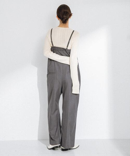 URBAN RESEARCH Sonny Label（アーバンリサーチサニーレーベル）の「レース柄編みクルーネックニット（ニット/セーター・レディース・イエロー/チャコールグレー/オフホワイト・FREE）」の10枚目の写真