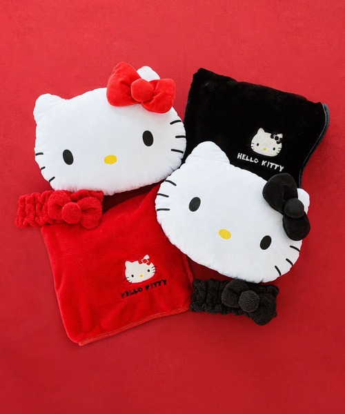 Me%（ミィパーセント）の「【HELLO KITTY】ルームヘアバンド 250464（ヘアバンド・レディース・ブラック/レッド・FREE）」の6枚目の写真