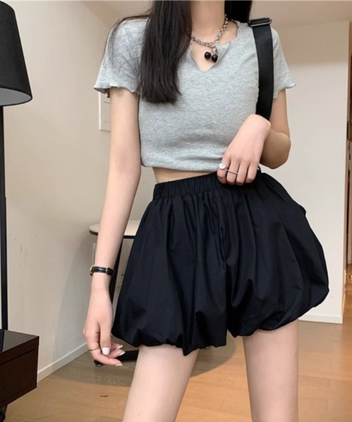 Ritzy(リッツィー)の「バルーン ミニスカート風 キュロット(スカート・レディース・ホワイト/ブラック・M/L)」の11枚目の写真