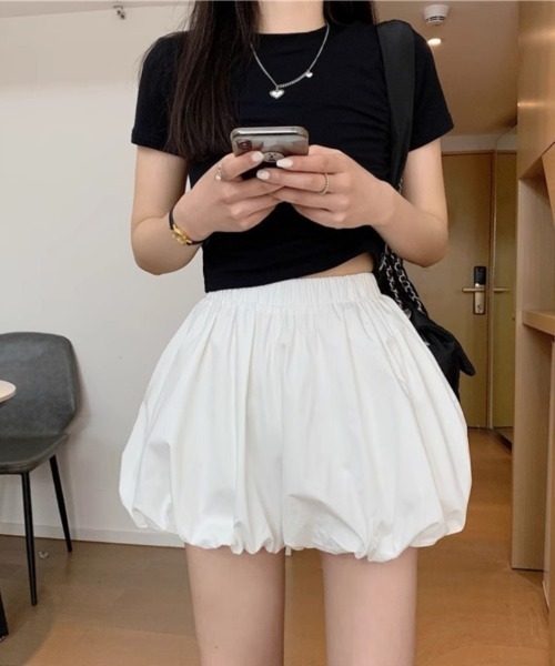 Ritzy(リッツィー)の「バルーン ミニスカート風 キュロット(スカート・レディース・ホワイト/ブラック・M/L)」の17枚目の写真