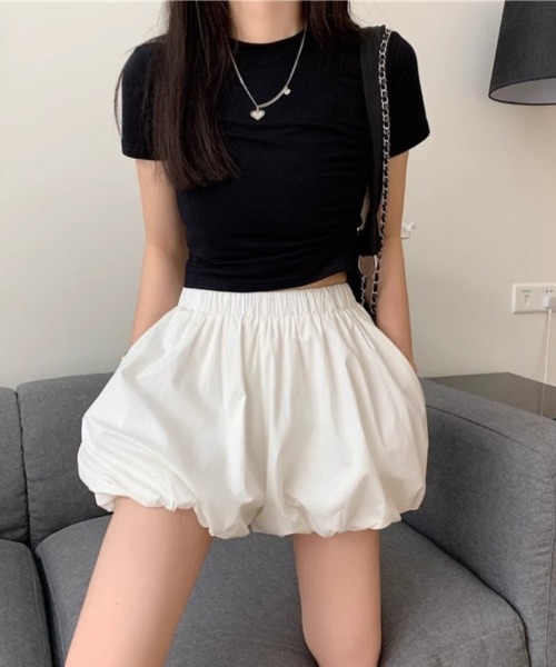 Ritzy(リッツィー)の「バルーン ミニスカート風 キュロット(スカート・レディース・ホワイト/ブラック・M/L)」の20枚目の写真