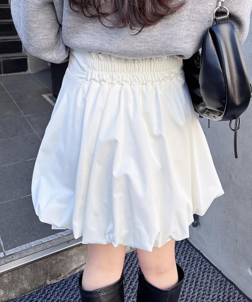 INGNI（イング）の「バルーンミニスカパン／A（スカート・レディース・オフホワイト/ベージュ/ブラック・FREE）」の11枚目の写真