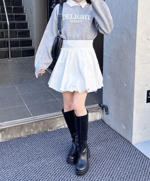 INGNI（イング）の「バルーンミニスカパン／A（スカート・レディース・オフホワイト/ベージュ/ブラック・FREE）」の10枚目の写真