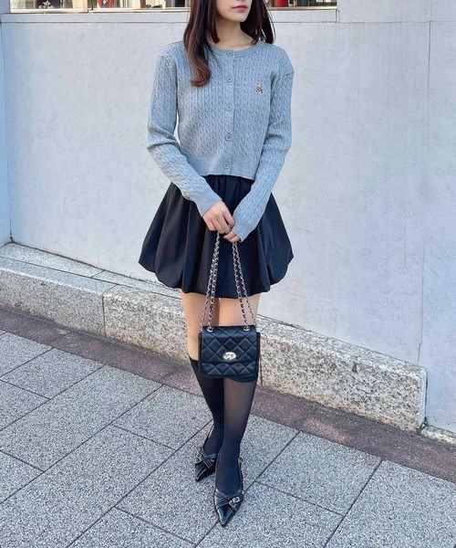 INGNI（イング）の「バルーンミニスカパン／A（スカート・レディース・オフホワイト/ベージュ/ブラック・FREE）」の4枚目の写真