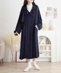 hunch リネン混トレンチコート