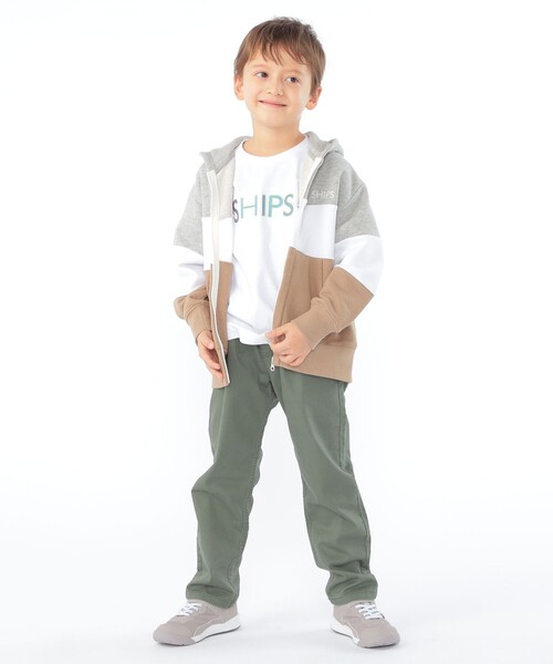 SHIPS(シップス)の「SHIPS KIDS:100~130cm / ロゴ フード ジップ パーカ(パーカー・キッズ・サックスブルー/ライトブルー/ライトグレー/ヘザーグレー/ネイビー/ベージュ・110/100/130/120)」の8枚目の写真