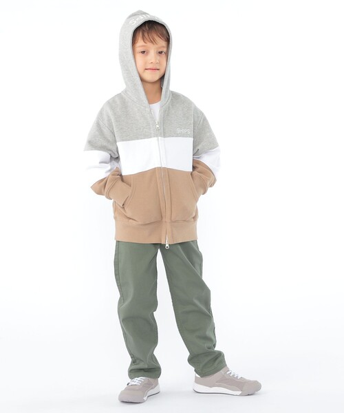 SHIPS(シップス)の「SHIPS KIDS:100~130cm / ロゴ フード ジップ パーカ(パーカー・キッズ・サックスブルー/ライトブルー/ライトグレー/ヘザーグレー/ネイビー/ベージュ・110/100/130/120)」の10枚目の写真