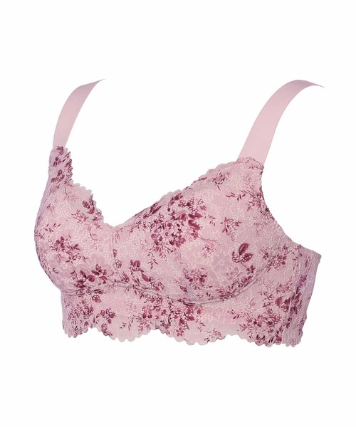 AMOSTYLE BY Triumph（アモスタイルバイトリンプ）の「レーシープリントナイトブラ ハーフトップ フローラルトワルドジュイ AMST1496 N-Top JX（ナイトブラ・レディース・ピンク/ホワイト・L/M/LL）」の13枚目の写真