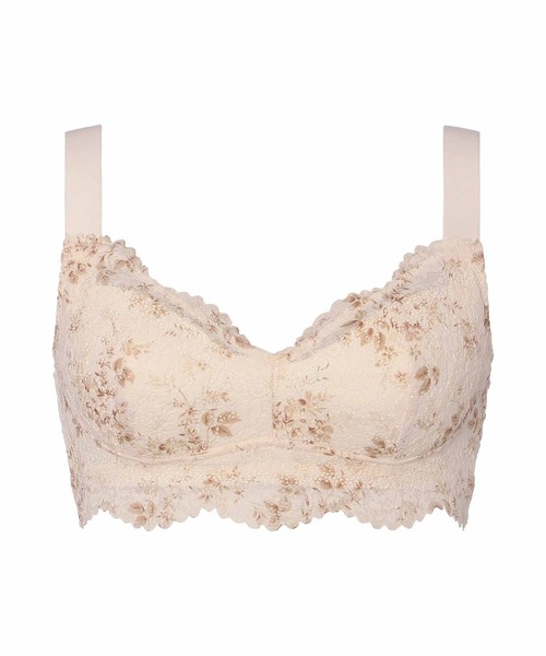 AMOSTYLE BY Triumph（アモスタイルバイトリンプ）の「レーシープリントナイトブラ ハーフトップ フローラルトワルドジュイ AMST1496 N-Top JX（ナイトブラ・レディース・ピンク/ホワイト・L/M/LL）」の10枚目の写真