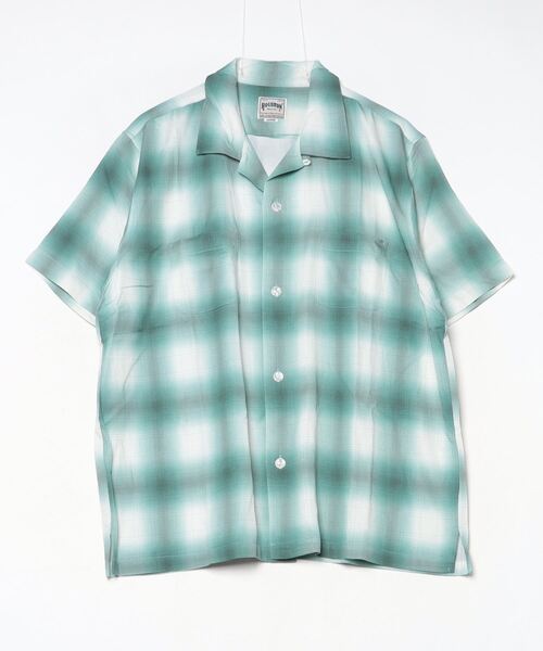 HOUSTON(ヒューストン)の「HOUSTON / OMBRE CHECK S/S SHIRT / 41187(シャツ/ブラウス・メンズ・ブラック/カーキ/ミント/レッド・LARGE/X-LARGE)」の10枚目の写真