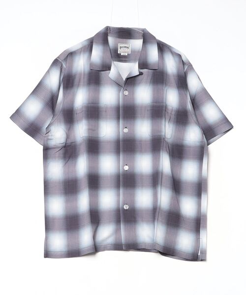 HOUSTON(ヒューストン)の「HOUSTON / OMBRE CHECK S/S SHIRT / 41187(シャツ/ブラウス・メンズ・ブラック/カーキ/ミント/レッド・LARGE/X-LARGE)」の12枚目の写真