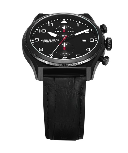 MICHAEL KORS（マイケルコース）の「マイケル・コース 腕時計 メンズ アナログ レザー MK9201（アナログ腕時計・メンズ・ブラック・FREE）」の2枚目の写真