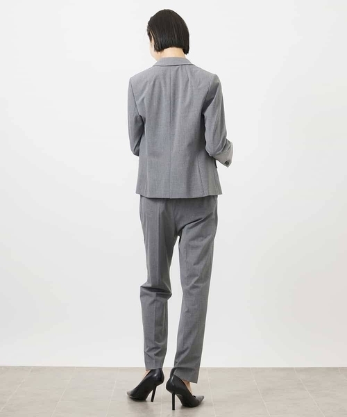 MICHEL KLEIN(ミッシェル・クラン)の「ストレッチテーラードジャケット(セットアップ対応/3サイズあり/裏地なし)(テーラードジャケット・レディース・ネイビー/グレー・40/38)」の8枚目の写真