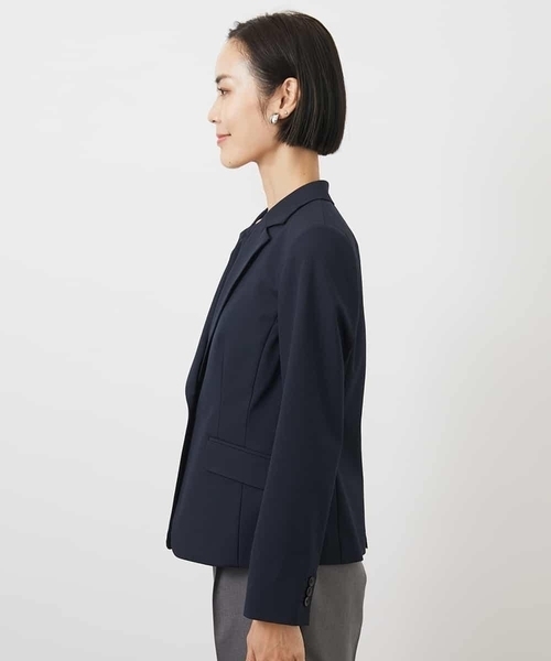 MICHEL KLEIN(ミッシェル・クラン)の「ストレッチテーラードジャケット(セットアップ対応/3サイズあり/裏地なし)(テーラードジャケット・レディース・ネイビー/グレー・40/38)」の14枚目の写真