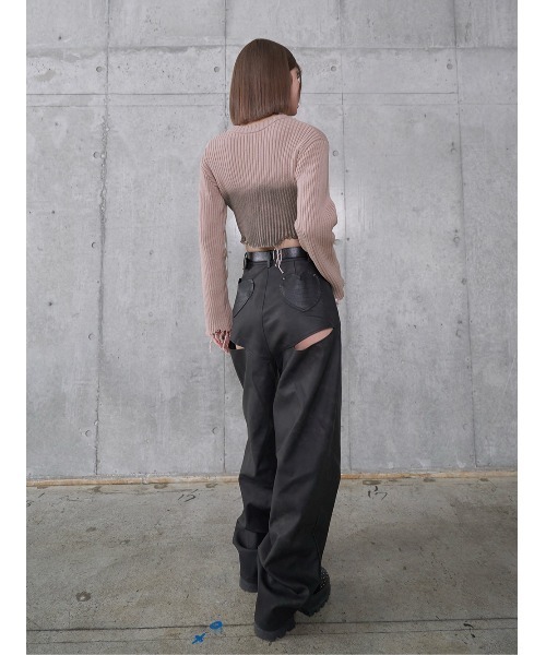 Darich（ダーリッチ）の「カットデザインレザーパンツ（その他パンツ