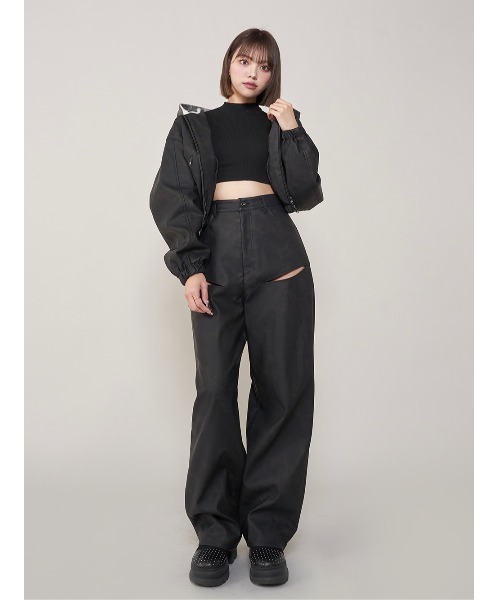 カットデザインレザーパンツ（その他パンツ）｜Darich（ダーリッチ）の