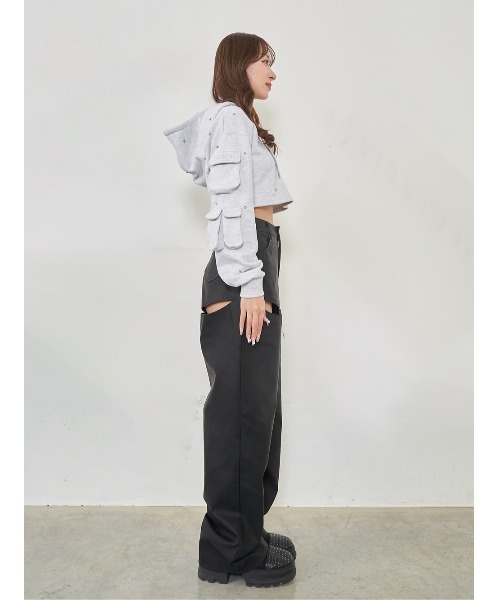 Darich（ダーリッチ）の「カットデザインレザーパンツ（その他パンツ
