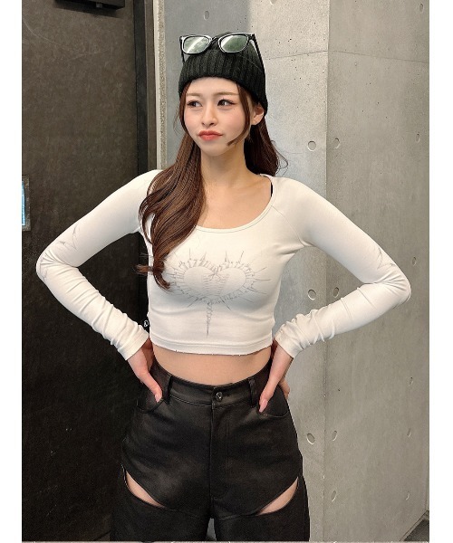 カットデザインレザーパンツ（その他パンツ）｜Darich（ダーリッチ）の