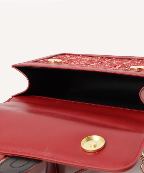 STYLEBLOCK(スタイルブロック)の「ツイードチェック柄ショルダーバッグ(ショルダーバッグ・レディース・ホワイト/レッド/ブラック・FREE)」の6枚目の写真