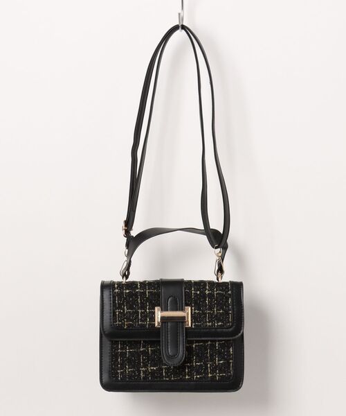 STYLEBLOCK(スタイルブロック)の「ツイードチェック柄ショルダーバッグ(ショルダーバッグ・レディース・ホワイト/レッド/ブラック・FREE)」の9枚目の写真