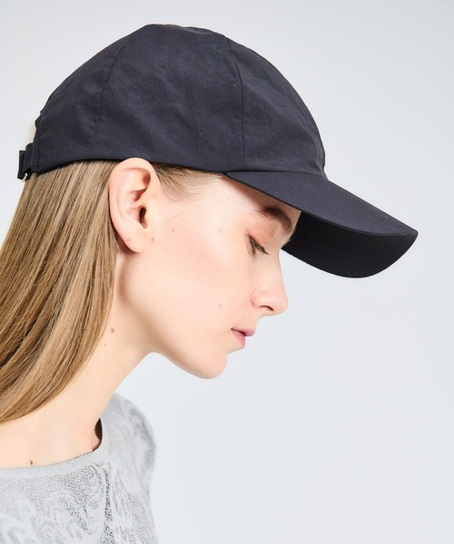 La Maison de Lyllis（メゾンドリリス）の「La Maison de Lyllis / スカーフ キャップ《ESTNATION EXCLUSIVE》（ハット・レディース・ホワイト/ブラック・FREE）」の2枚目の写真