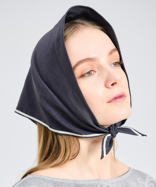 La Maison de Lyllis（メゾンドリリス）の「La Maison de Lyllis / スカーフ キャップ《ESTNATION EXCLUSIVE》（ハット・レディース・ホワイト/ブラック・FREE）」の6枚目の写真