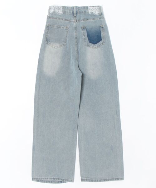 nemne store(ネンネストア)の「《Delfy》ウェストレースストーンデニムパンツ(デニムパンツ・レディース・インディゴブルー・MEDIUM/SMALL)」の6枚目の写真