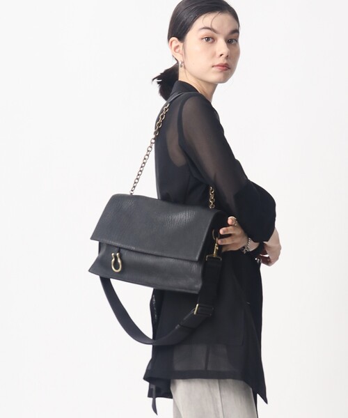 TOFF&LOADSTONE(トフアンドロードストーン)の「Buddy goat(バディ ゴート)(ショルダーバッグ・レディース・ブラック・00)」の6枚目の写真