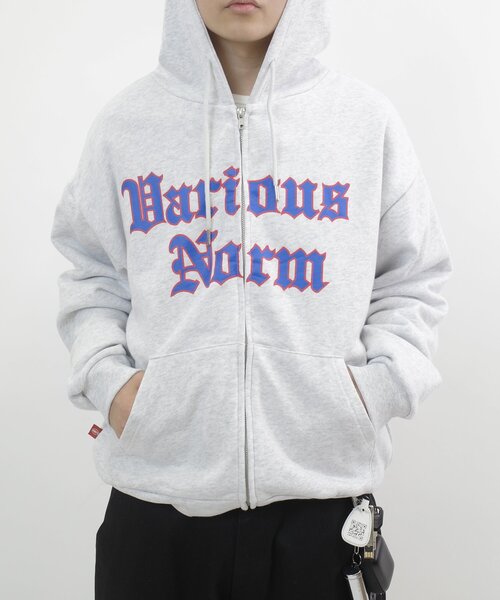 セール】【UNISEX/ユニセックス】Variousロゴジップパーカー
