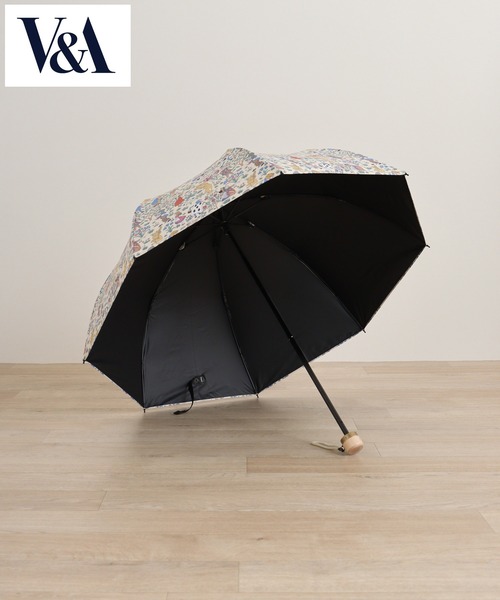 V＆A☆不思議の国のアリス☆晴雨兼用折りたたみ傘グリーン新品 セール】V&A晴雨兼用一級遮光アリス柄深張り2段折傘