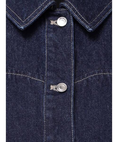 MERCURYDUO（マーキュリーデュオ）の「パフスリーブデニムジャケット（デニムジャケット・レディース・インディゴブルー/オフホワイト・MEDIUM/SMALL）」の13枚目の写真