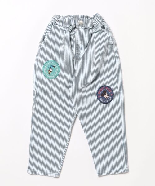 Disney(ディズニー)の「ディズニー ワッペン ロングパンツ 0302K(デニムパンツ・キッズ・ライトブルー/ライトインディゴブルー・90cm/100cm/120cm/130cm/140cm/110cm)」の3枚目の写真