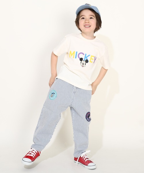 Disney(ディズニー)の「ディズニー ワッペン ロングパンツ 0302K(デニムパンツ・キッズ・ライトブルー/ライトインディゴブルー・90cm/100cm/120cm/130cm/140cm/110cm)」の8枚目の写真