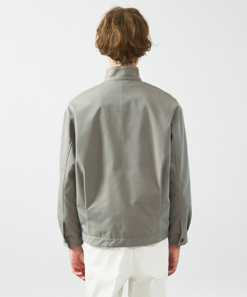 ABAHOUSE（アバハウス）の「シャンブレーツイル　スタンドカラーブルゾン / ショートブルゾン（ブルゾン・メンズ・ネイビー/スモークピンク/カーキ・46/44/48）」の7枚目の写真