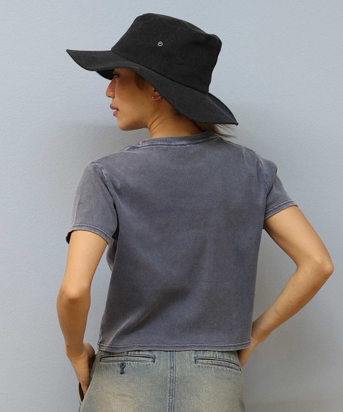 ROXY(ロキシー)の「【ミニTシャツ】ROXY x NANAHA リブちびTシャツ RST252606T(Tシャツ/カットソー・レディース・ネイビー/スミクロ/ナチュラル・L/M)」の13枚目の写真