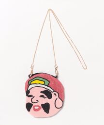 カヤ（カヤ）の「【カヤ】お面ビーズミニショルダーバッグ（ショルダーバッグ）」
