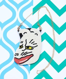 【倭物やカヤ】お面ビーズミニショルダーバッグ