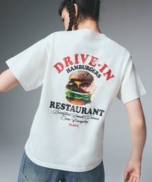 X-girl | HAMBURGER DISTRESSED S/S TEE(Tシャツ/カットソー)