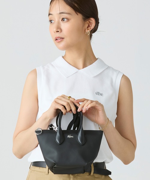 エレガンスを演出◎【LACOSTE】ラコステアテナ ミニトートバッグ エレガンスを演出◎【LACOSTE】ラコステアテナ ミニトートバッグ