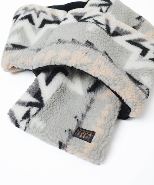 PENDLETON（ペンドルトン）の「【PE2】【PENDLETON/ペンドルトン】BOA MUFFLER ボア マフラー（マフラー・レディース・ベージュ/グレー・FREE）」の7枚目の写真
