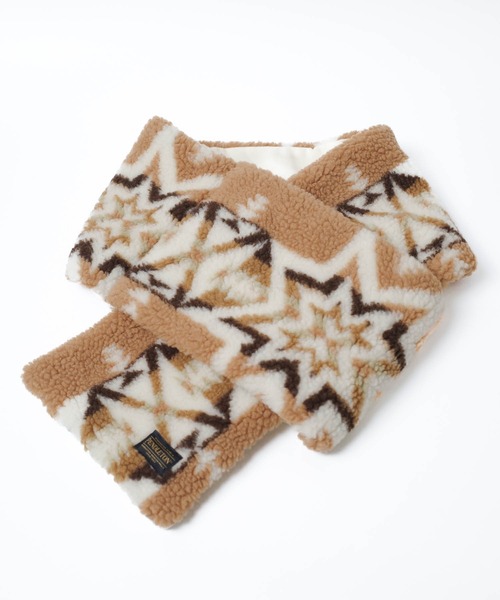 PENDLETON（ペンドルトン）の「【PE2】【PENDLETON/ペンドルトン】BOA MUFFLER ボア マフラー（マフラー・レディース・ベージュ/グレー・FREE）」の8枚目の写真