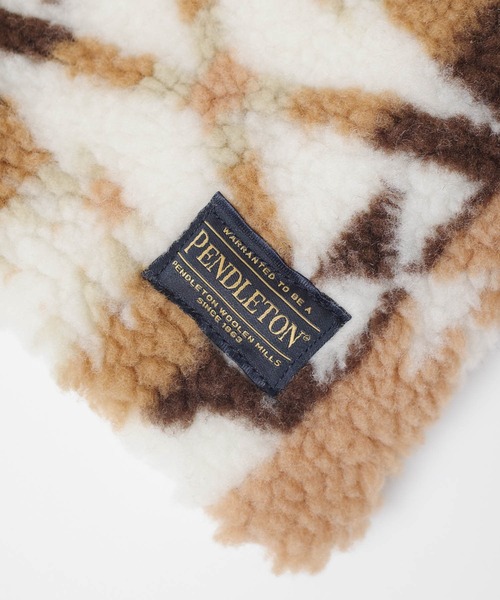 PENDLETON（ペンドルトン）の「【PE2】【PENDLETON/ペンドルトン】BOA MUFFLER ボア マフラー（マフラー・レディース・ベージュ/グレー・FREE）」の9枚目の写真