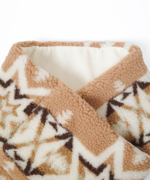 PENDLETON（ペンドルトン）の「【PE2】【PENDLETON/ペンドルトン】BOA MUFFLER ボア マフラー（マフラー・レディース・ベージュ/グレー・FREE）」の10枚目の写真