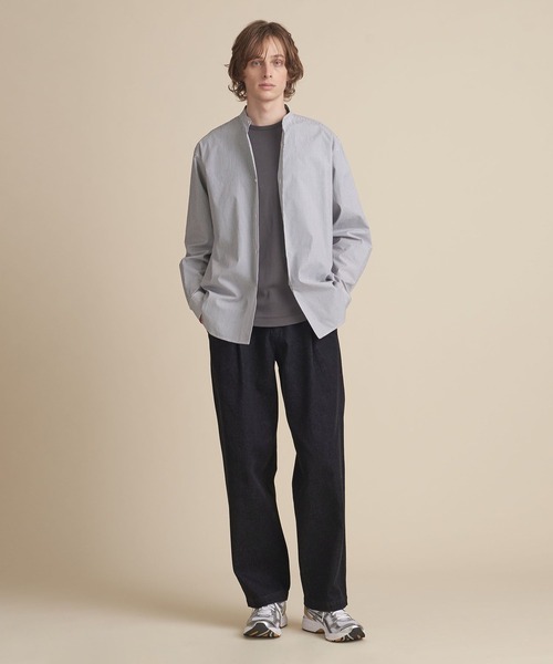 UNITED ARROWS（ユナイテッドアローズ）の「【マルチサイズ】1プリーツ カラー ワイドデニムパンツ（デニムパンツ・メンズ・ネイビー/ホワイト/モカ/オリーブ/ダークグレー/ブラック・マルチサイズ）」の4枚目の写真