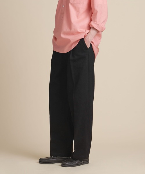 UNITED ARROWS（ユナイテッドアローズ）の「【マルチサイズ】1プリーツ カラー ワイドデニムパンツ（デニムパンツ・メンズ・ネイビー/ホワイト/モカ/オリーブ/ダークグレー/ブラック・マルチサイズ）」の3枚目の写真